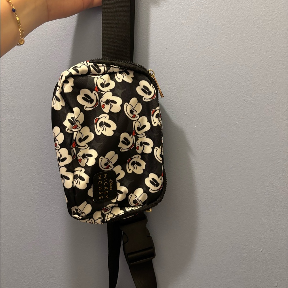 Disney Mickey Mouse Black and White Crossbody Bag